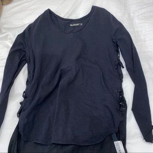 BLANK NYC LACE UP LONG SLEEVE NWT